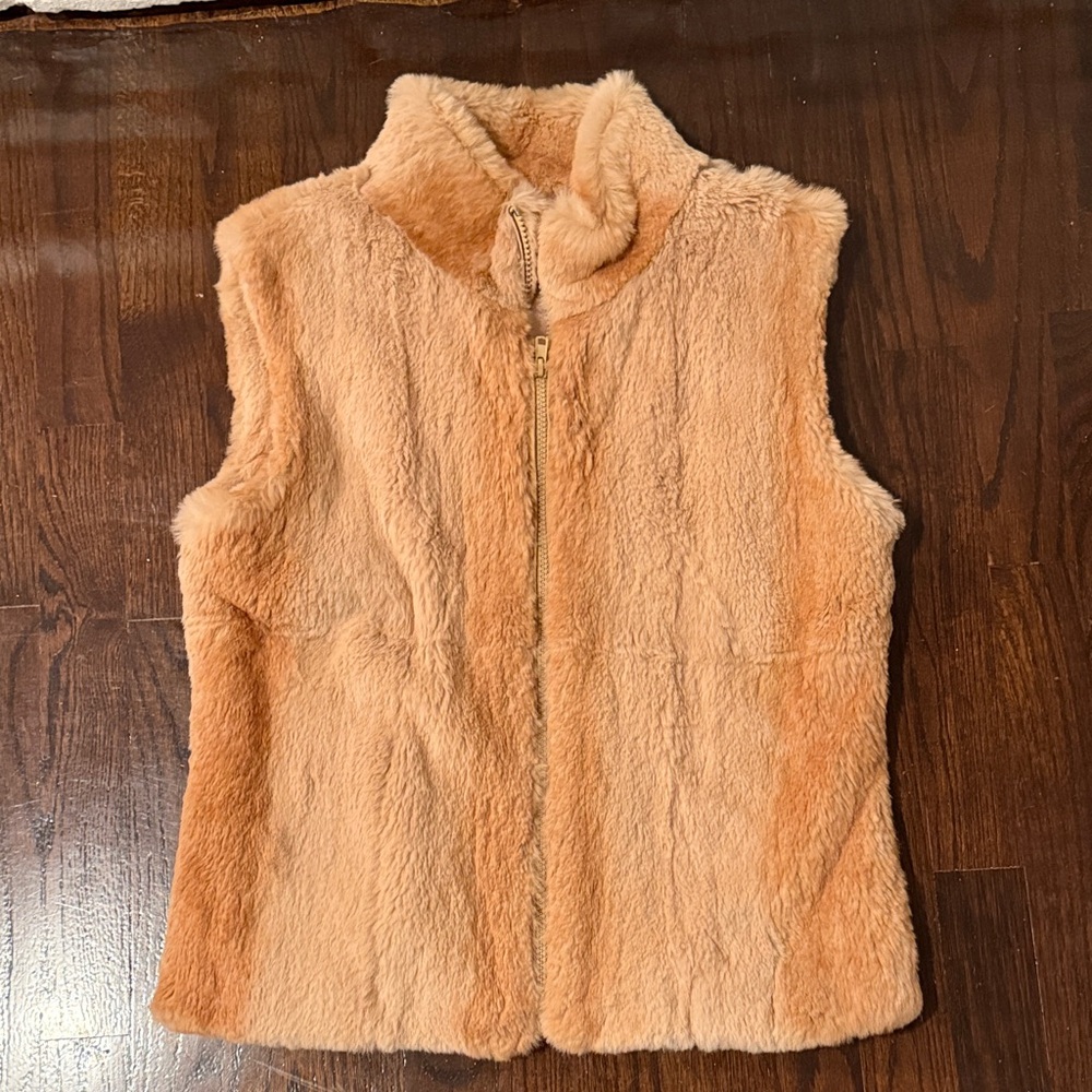 Lord & Taylor Rabbit Fur Vest Small